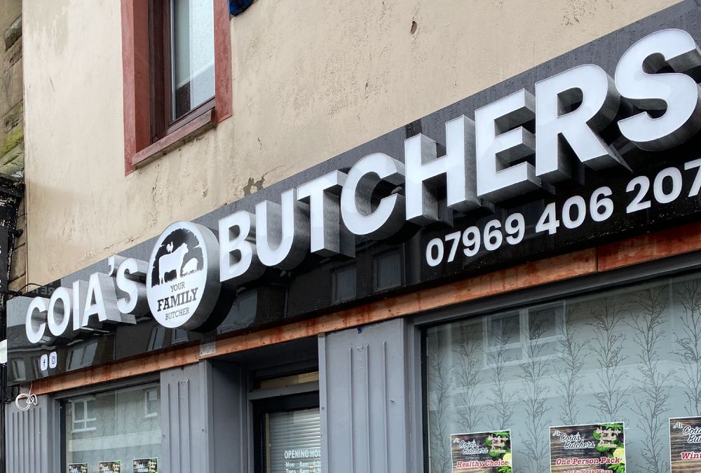 3D Letters, 3D Built Up, Illuminated, External Signs Coatbridge, Glasgow, Edinburgh, Sign Makers Coatbridge, Glasgow, Edinburgh, Illuminated Signage Company Coatbridge, Glasgow, Edinburgh